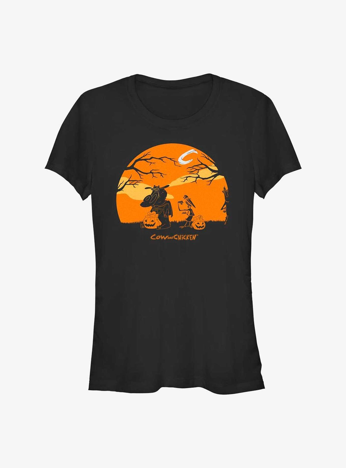 Cartoon Network Cow and Chicken Haunt Girls T-Shirt