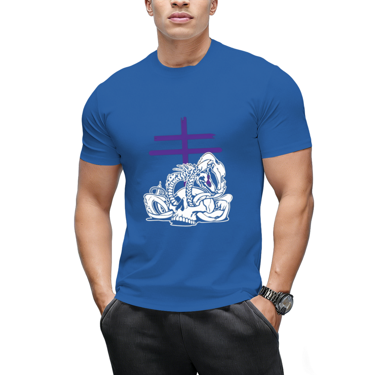 Leviathan (purple) Graphic T-Shirt