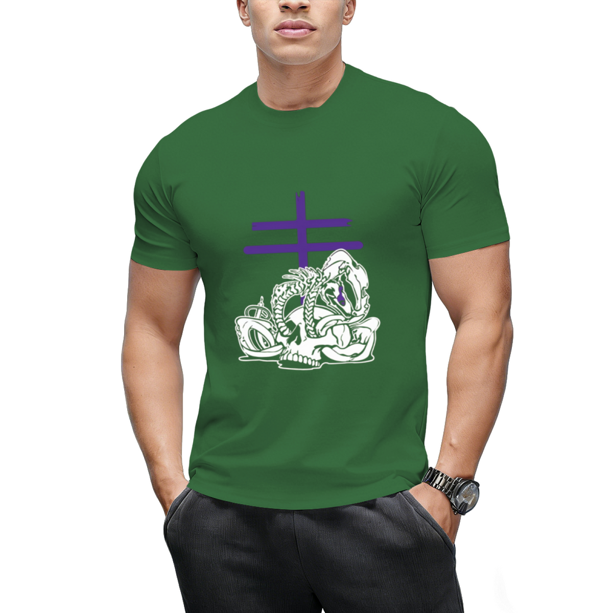 Leviathan (purple) Graphic T-Shirt