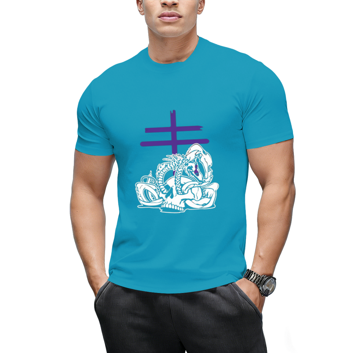 Leviathan (purple) Graphic T-Shirt