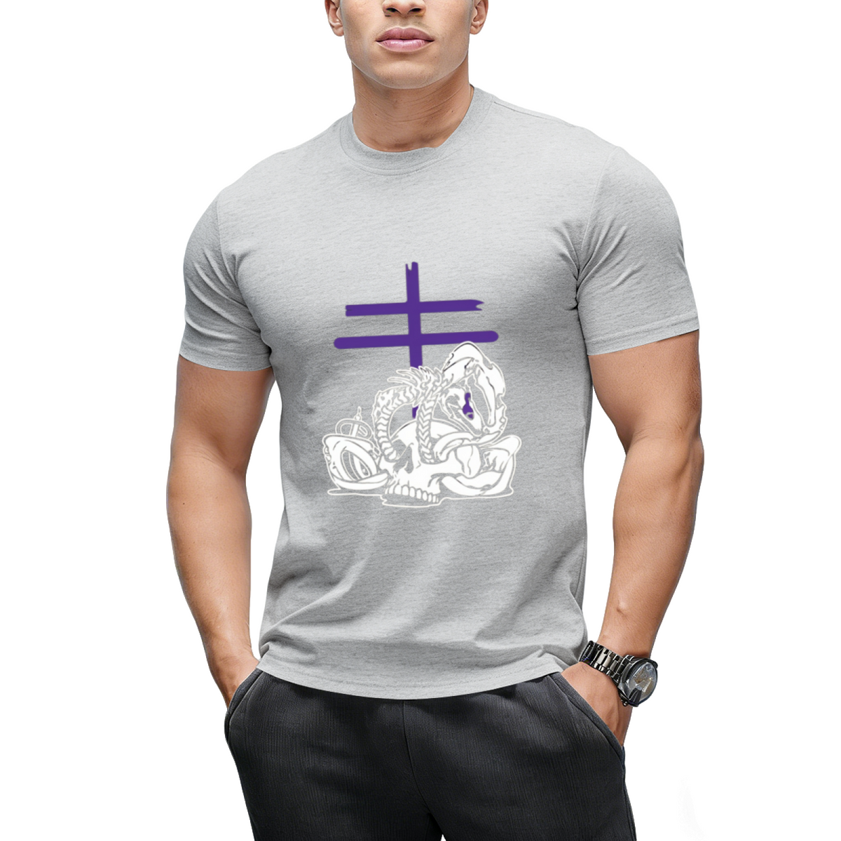 Leviathan (purple) Graphic T-Shirt