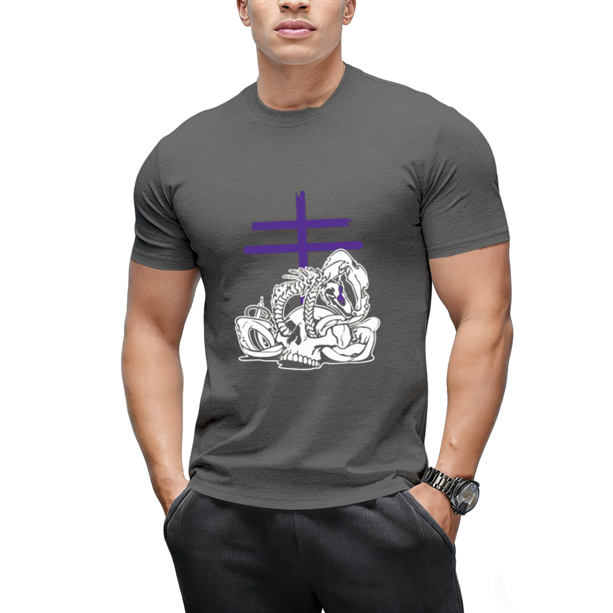 Leviathan (purple) Graphic T-Shirt