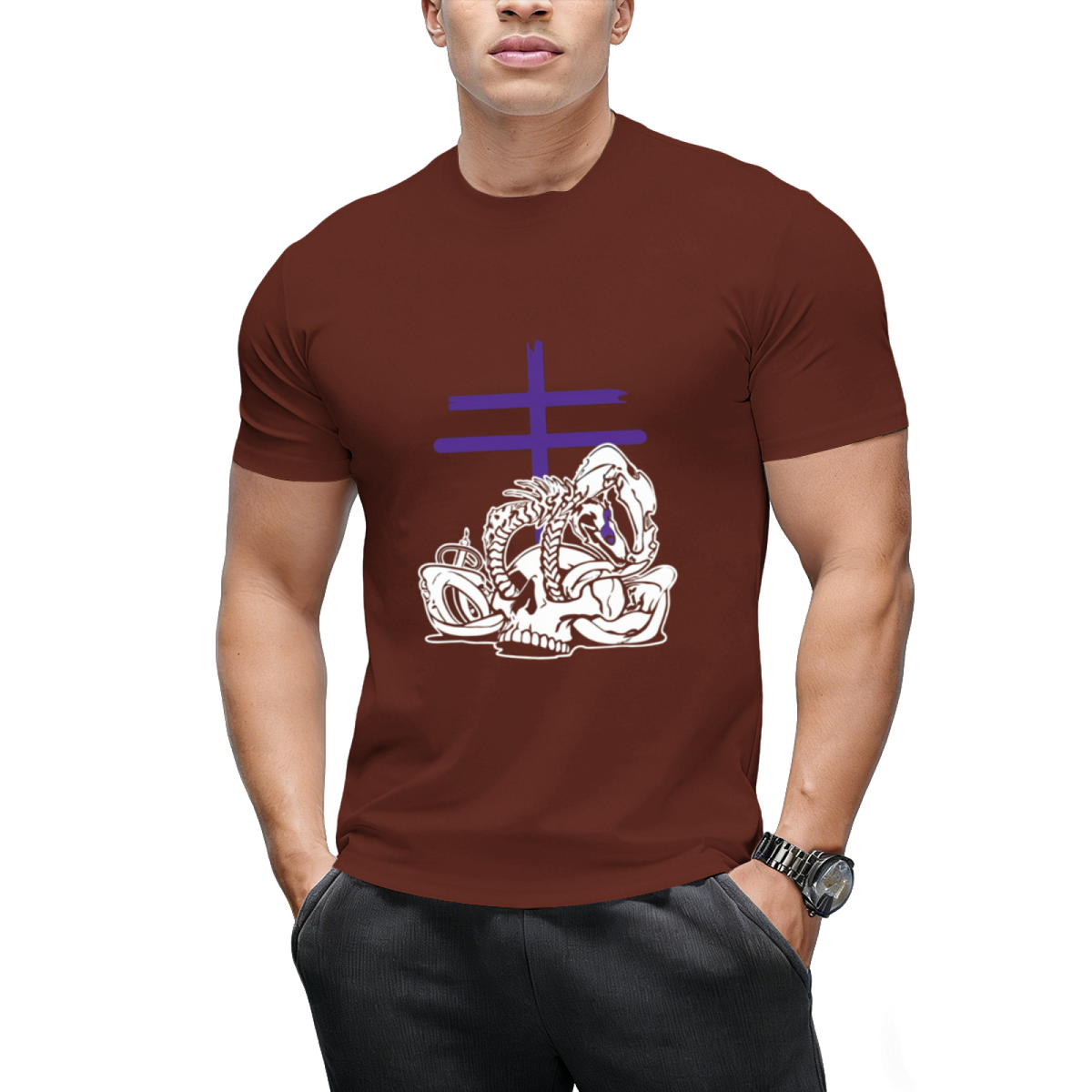 Leviathan (purple) Graphic T-Shirt