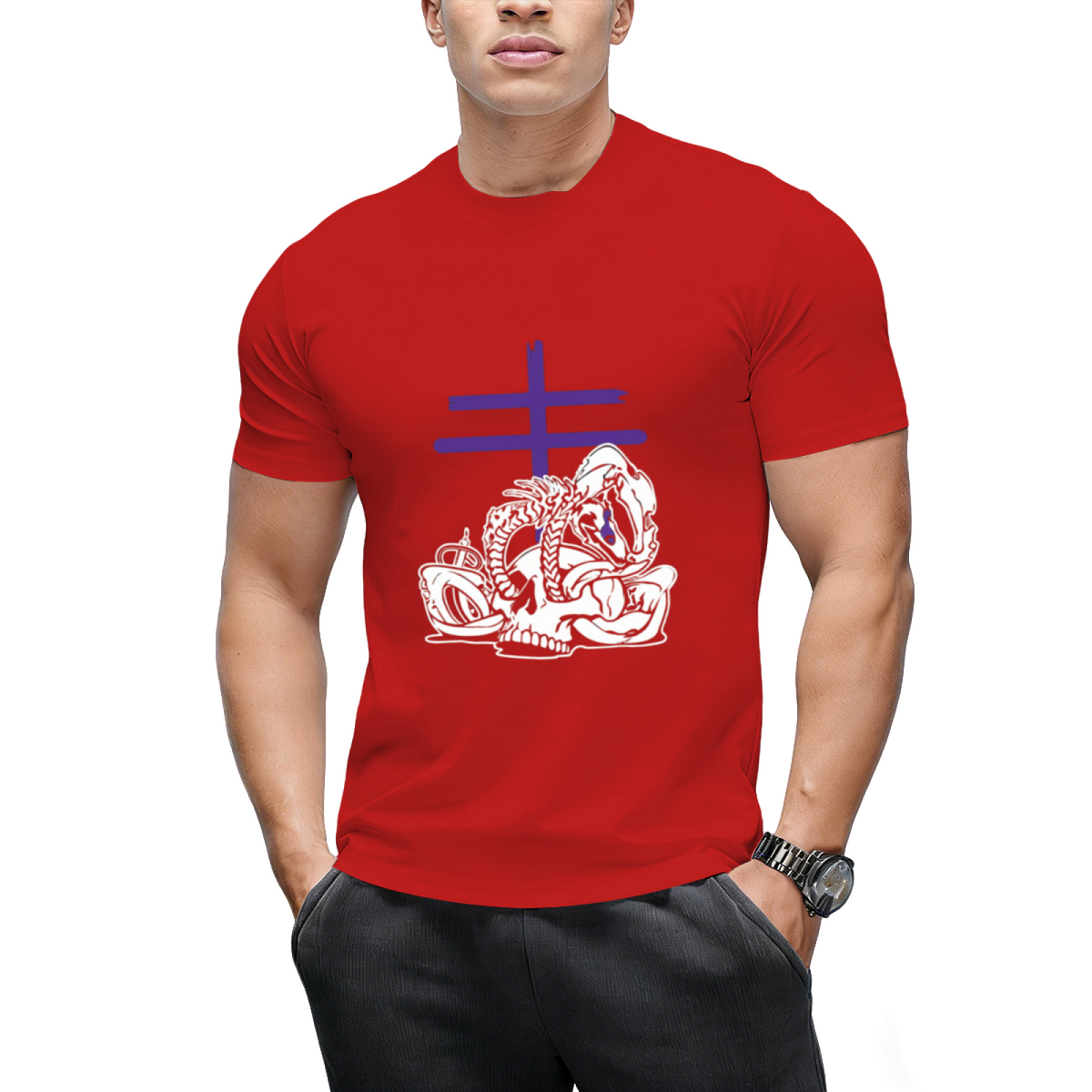 Leviathan (purple) Graphic T-Shirt