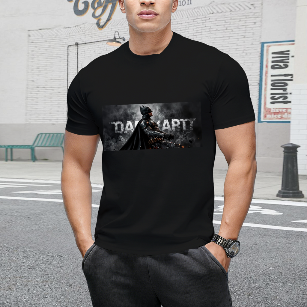 Smoky Armor Portrait Men's T-Shirt for Movie Marathons