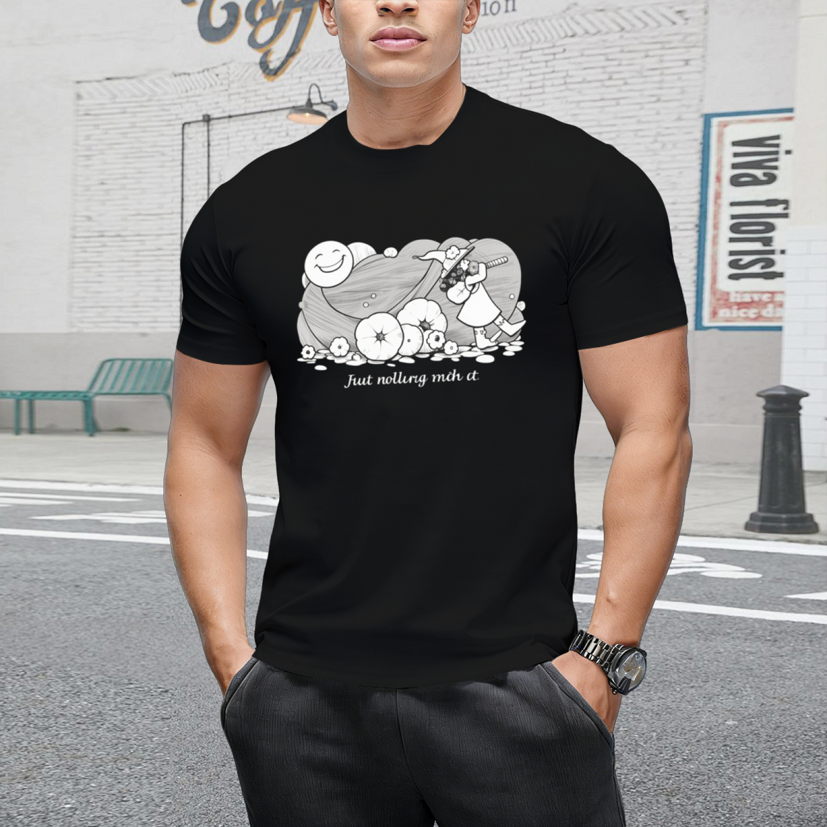 The Pied Piper of Pumpkins Graphic T-Shirt