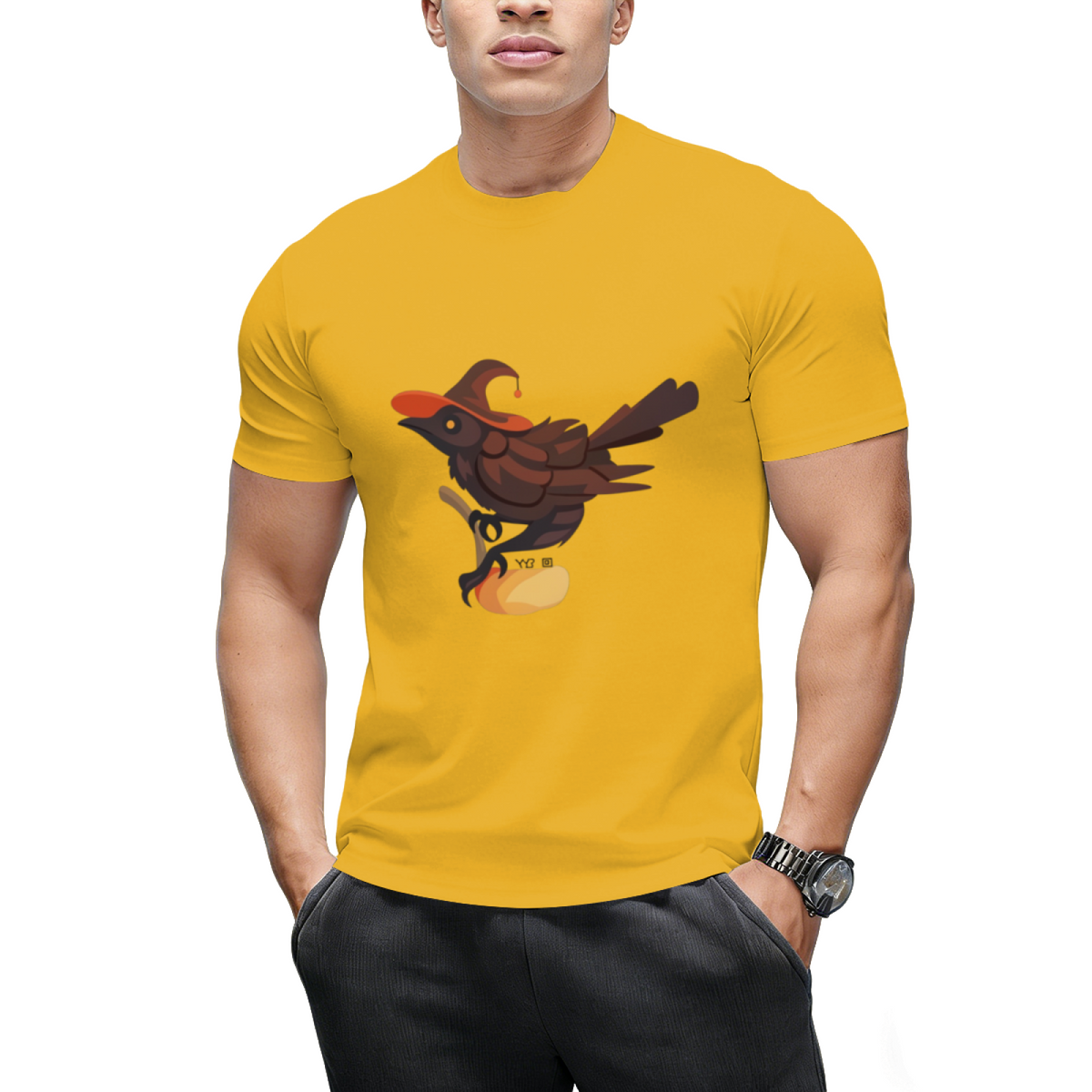 Witch Corvid Graphic T-Shirt