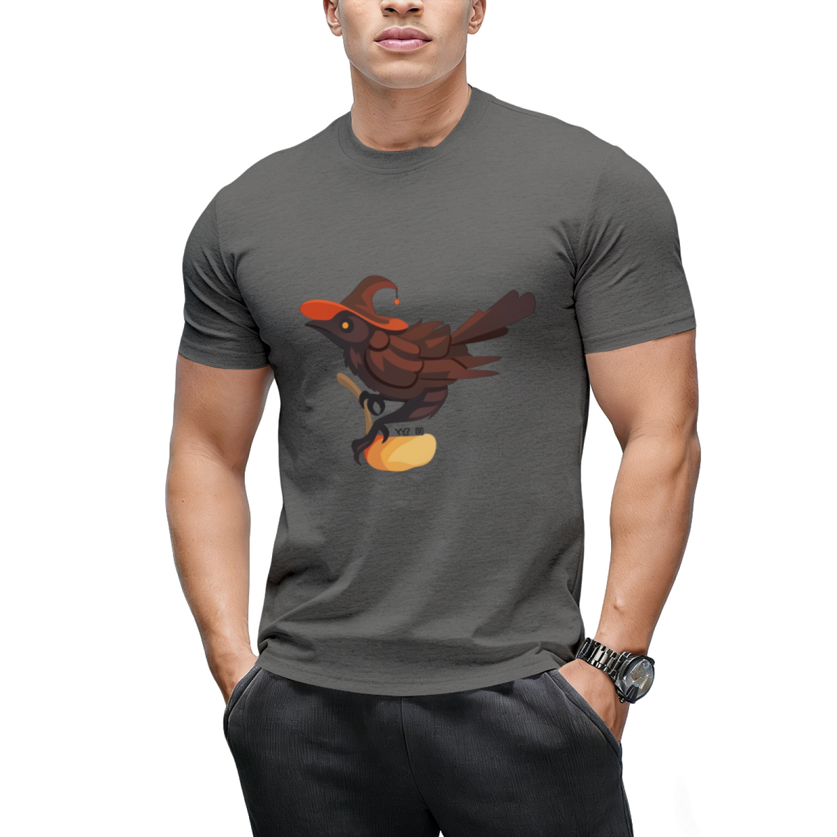 Witch Corvid Graphic T-Shirt