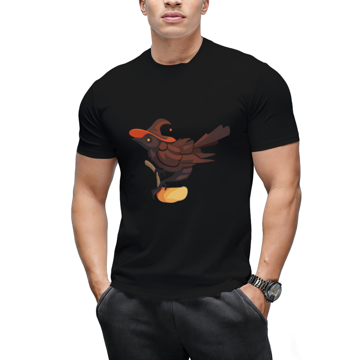 Witch Corvid Graphic T-Shirt