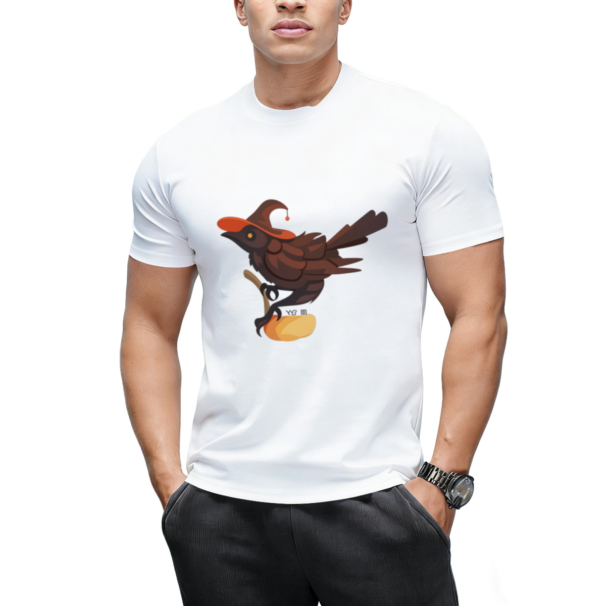 Witch Corvid Graphic T-Shirt