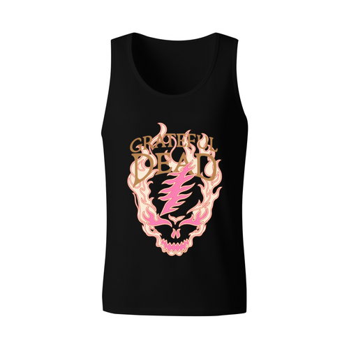 Grateful Dead Flaming Skull graphic tank top product image