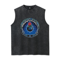 Grateful Dead washed graphic tank top with Earth Rose Tie Dye graphic