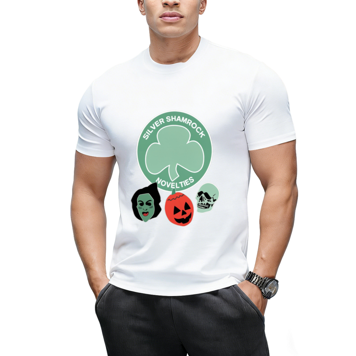 Silver Shamrock 2 0 Graphic T-Shirt