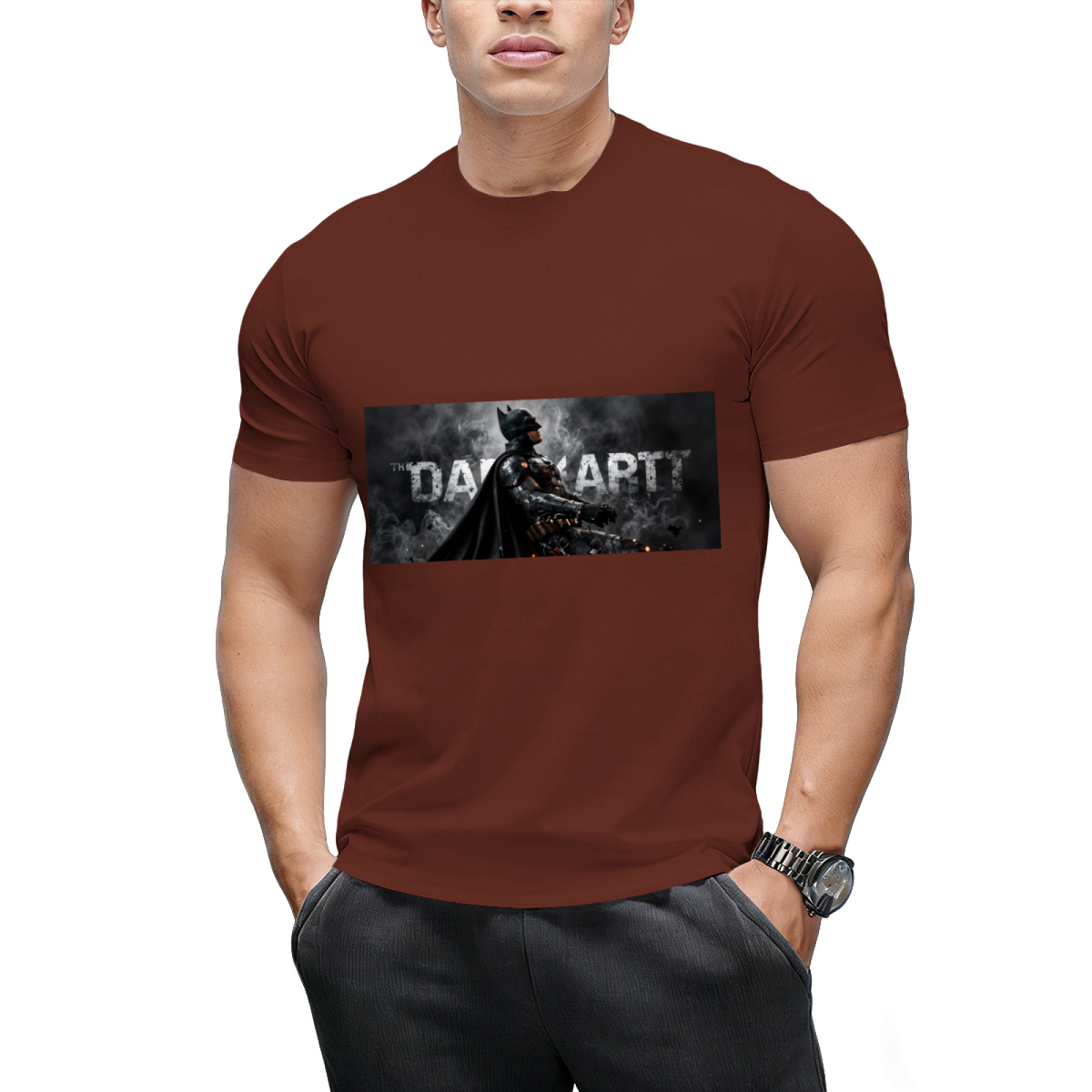 Custom Batman Graphic Tee - Retro Dark Knight Streetwear
