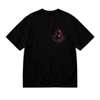 Crimson Cowl Chest Art Women's T-Shirt for Casual Days