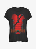 Marvel Deadpool & Wolverine Deadpool Costume Girls T-Shirt