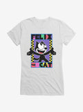 Felix The Cat 90's Checkers Girls T-Shirt