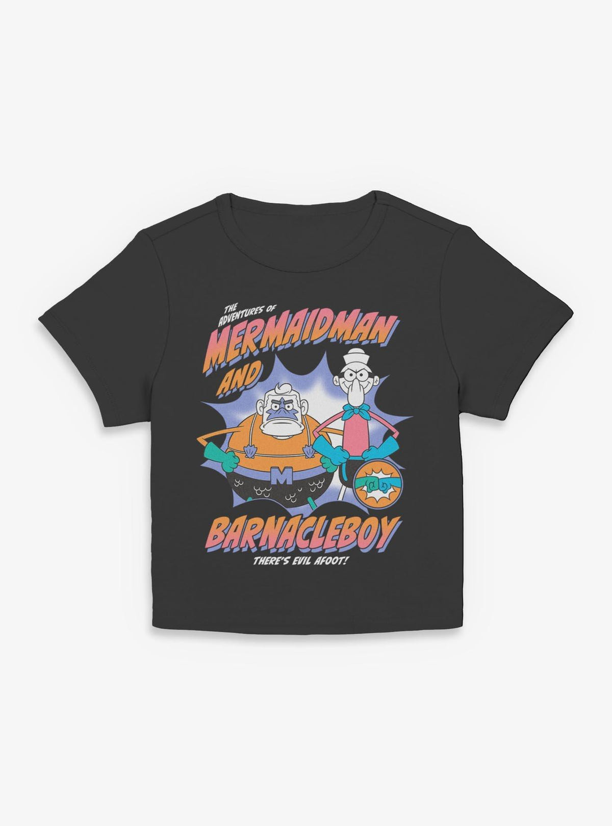 Spongebob Squarepants Heroes Mermaid Man and Barnacle Boy Girls Baby T-Shirt