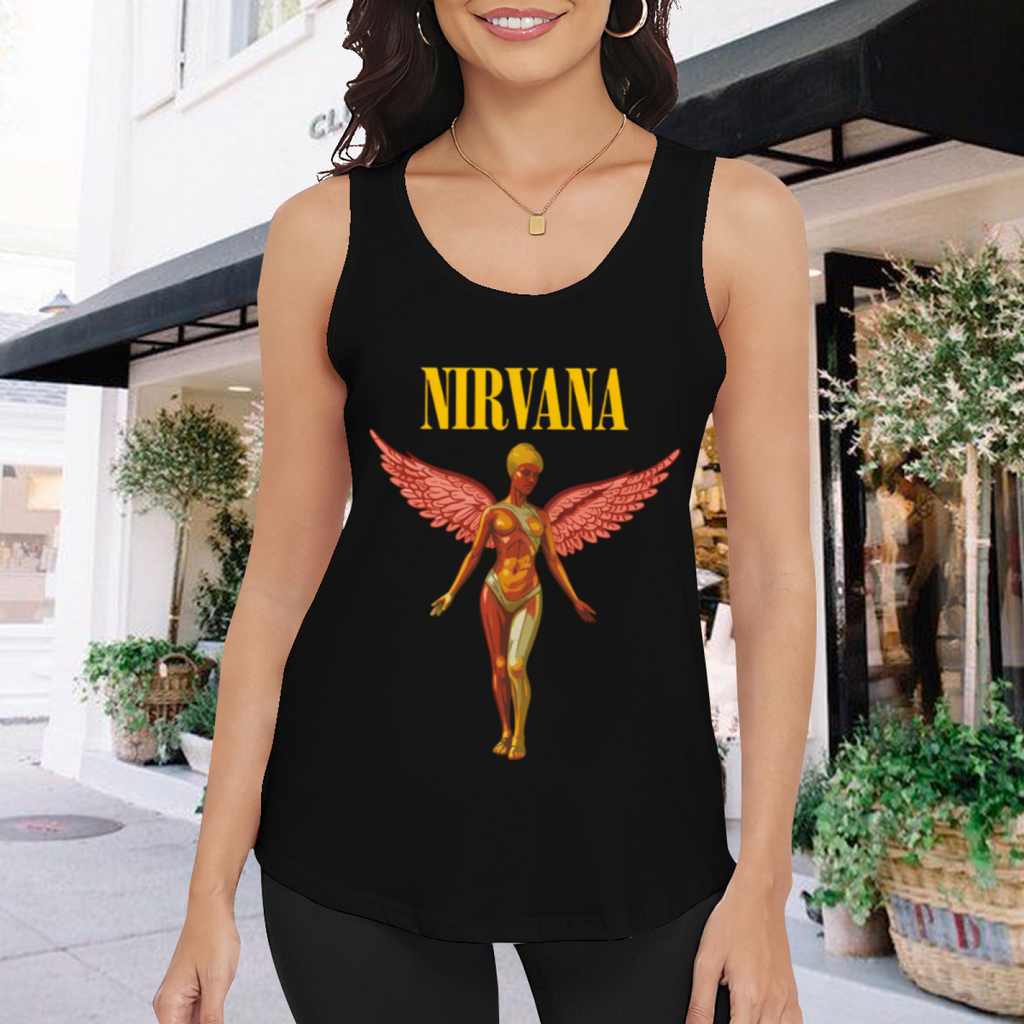 Nirvana In Utero Pink Winged Angel Graphic Tank Top product image featuring In Utero pink winged angel