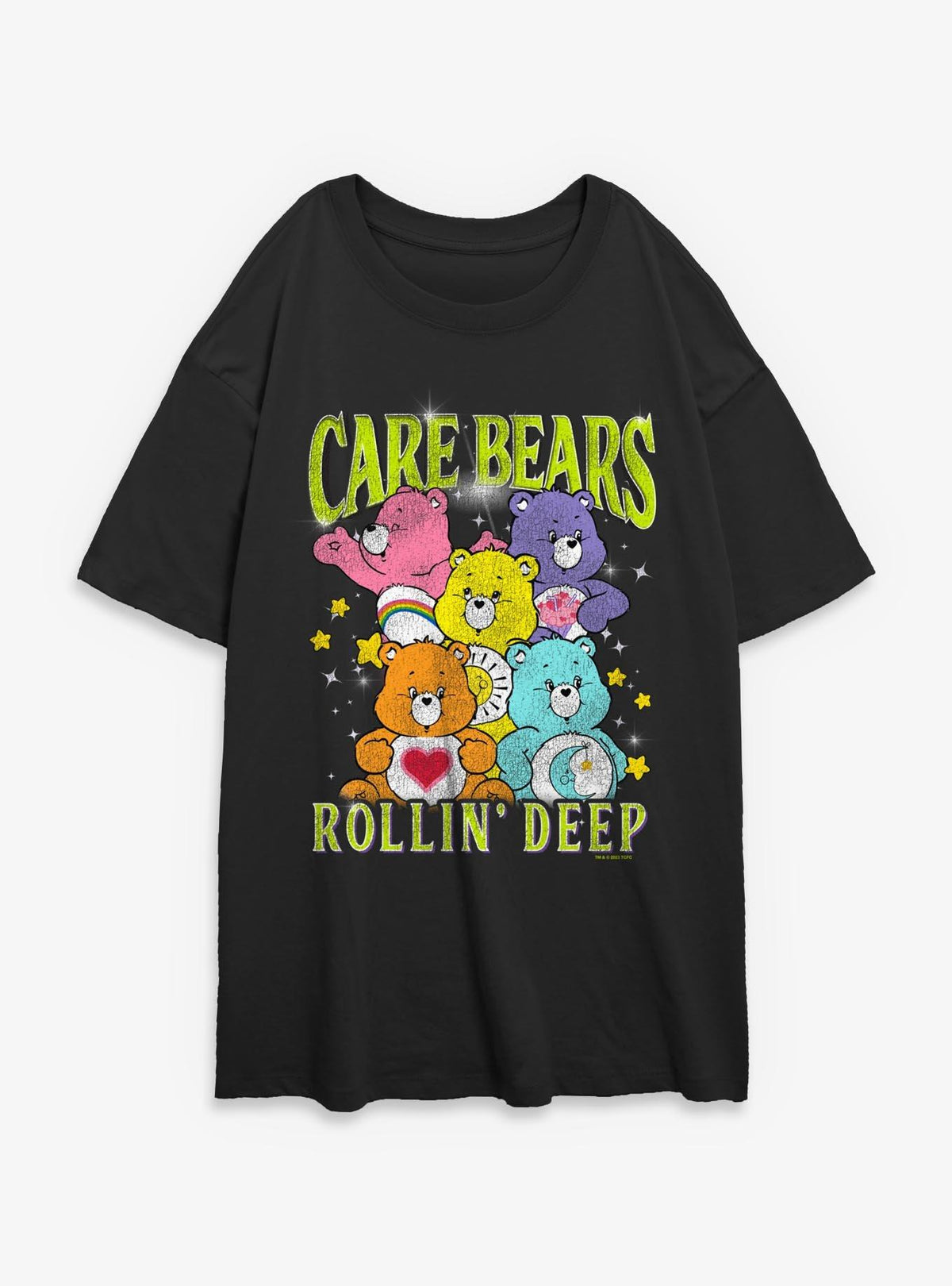 Care Bears Rolling Deep Girls Oversized T-Shirt