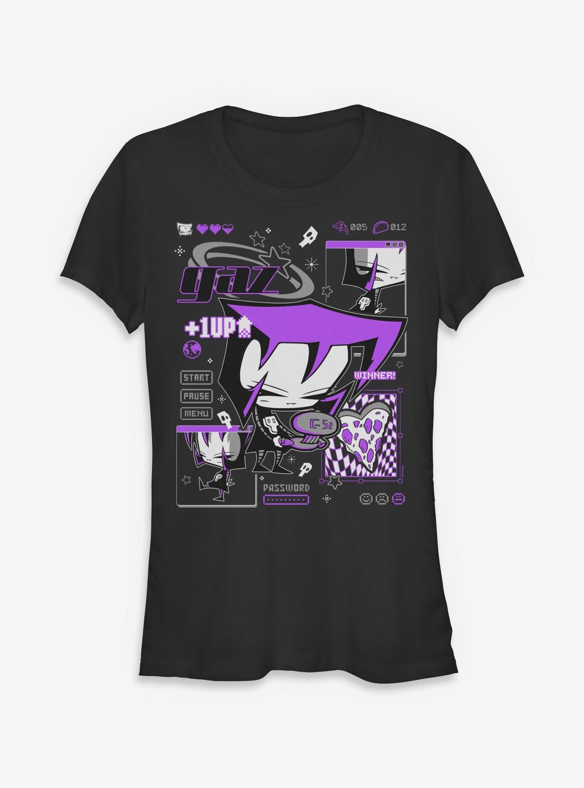 Invader ZIM Gaz Game Slave 2 Winner Girls T-Shirt