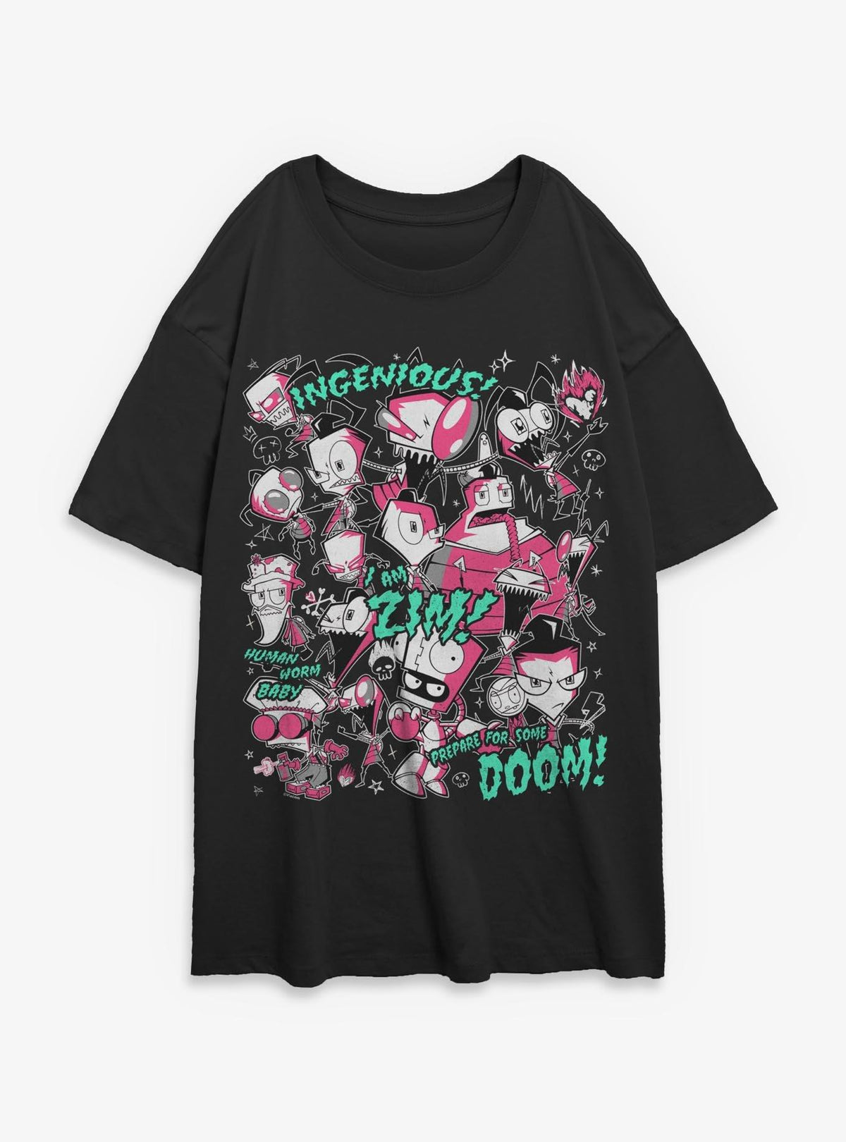Invader ZIM I Am Zim Girls Oversized T-Shirt