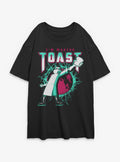 Invader ZIM Electric Toast Making Girls Oversized T-Shirt