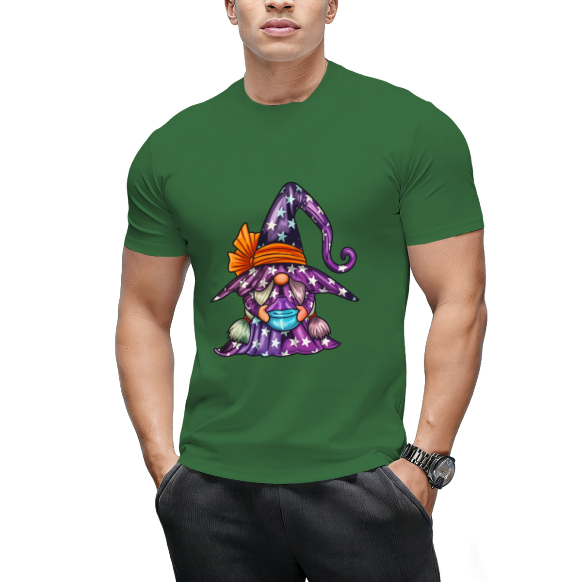 Starry Wizard Gnome Graphic T-Shirt