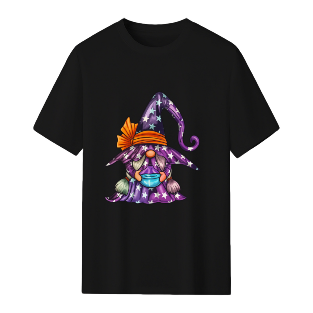 Starry Wizard Gnome Graphic T-Shirt