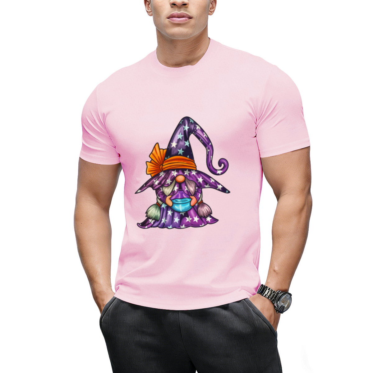 Starry Wizard Gnome Graphic T-Shirt