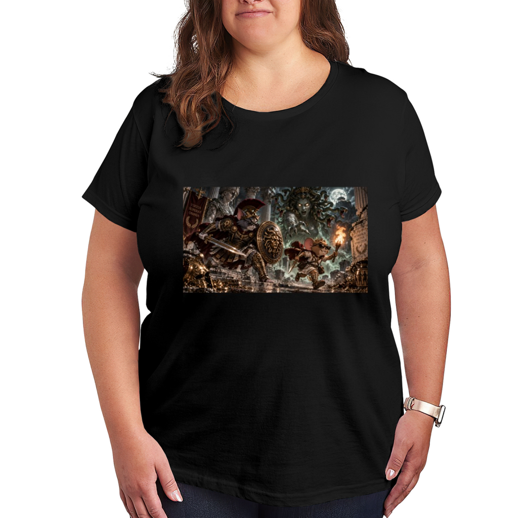 Moonlit Monster Duel Women's T-Shirt for Horror Nights