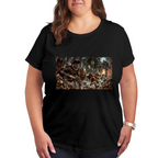 Moonlit Monster Duel Women's T-Shirt for Horror Nights