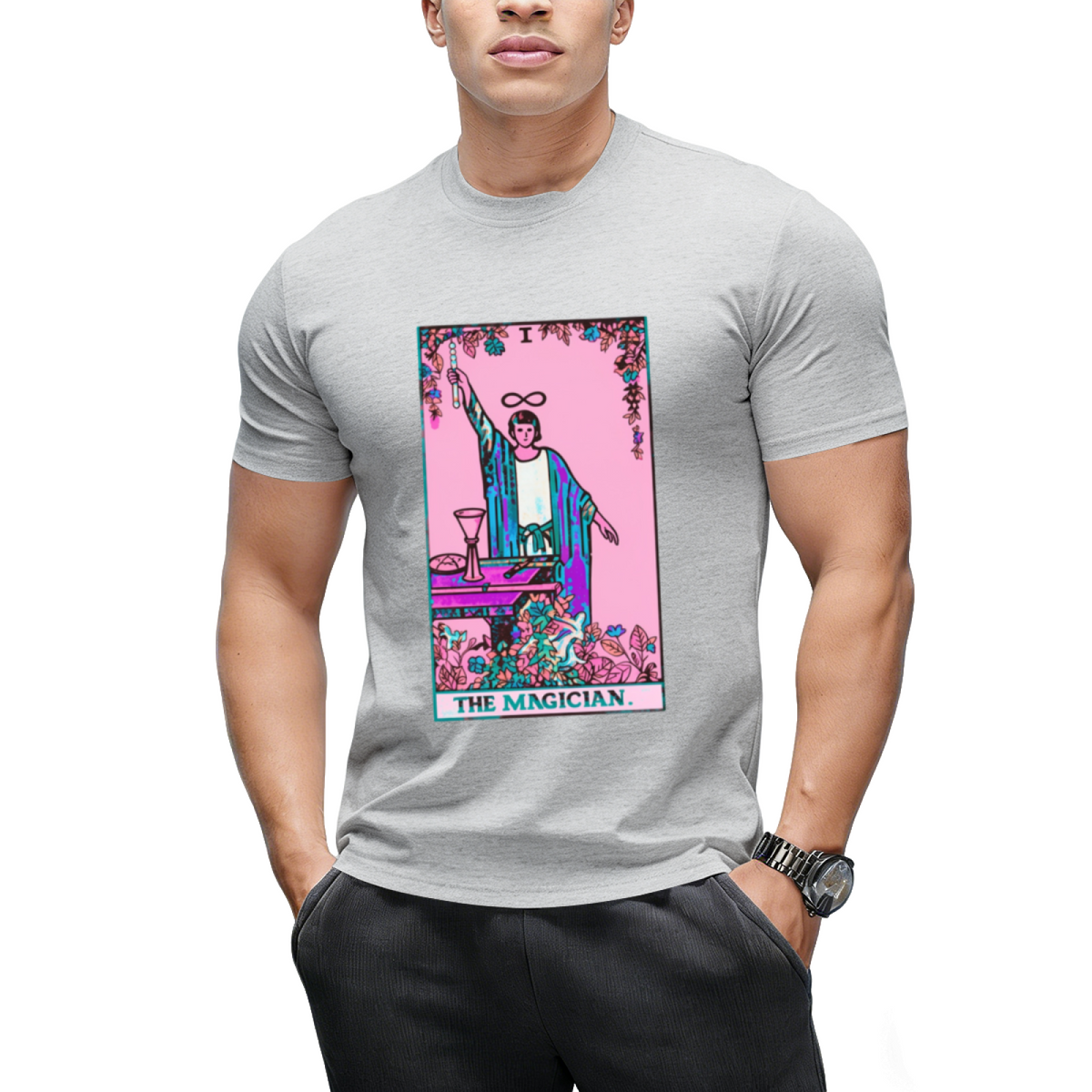 The Magician Tarot Twisted Graphic T-Shirt