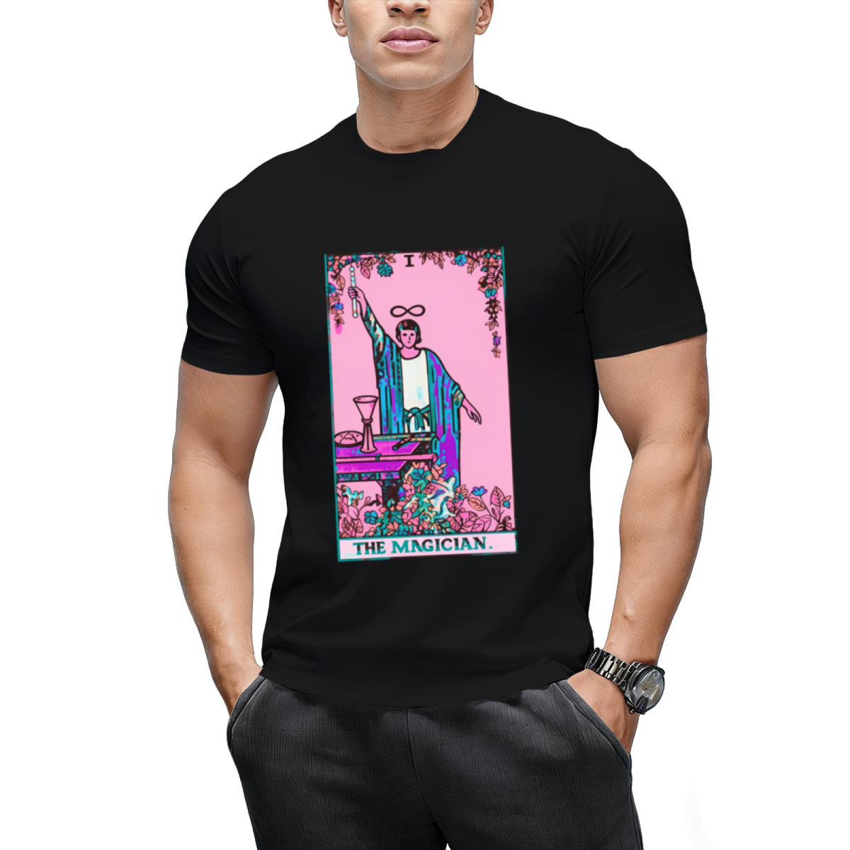The Magician Tarot Twisted Graphic T-Shirt