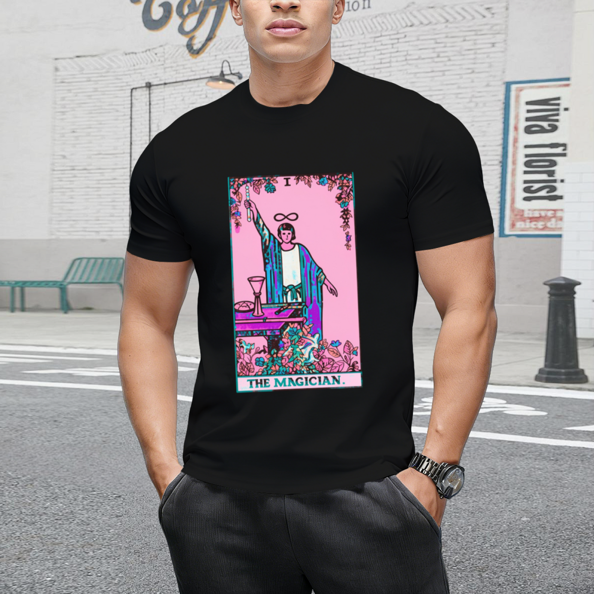 The Magician Tarot Twisted Graphic T-Shirt