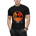 Scary Cat Reflection Graphic T-Shirt