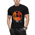 Scary Cat Reflection Graphic T-Shirt