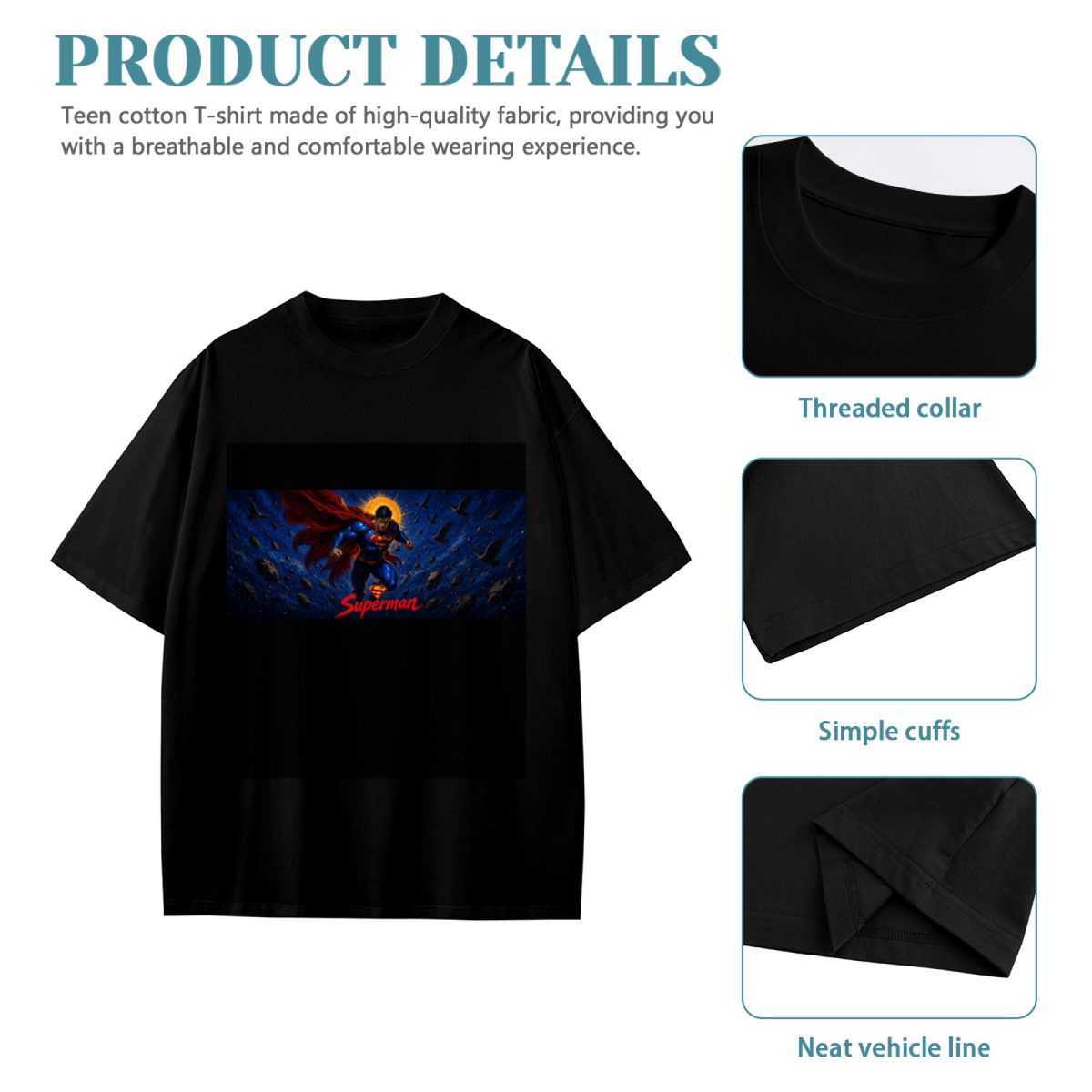 Cosmic Flight Banner Kid's T-Shirt for Summer Plans