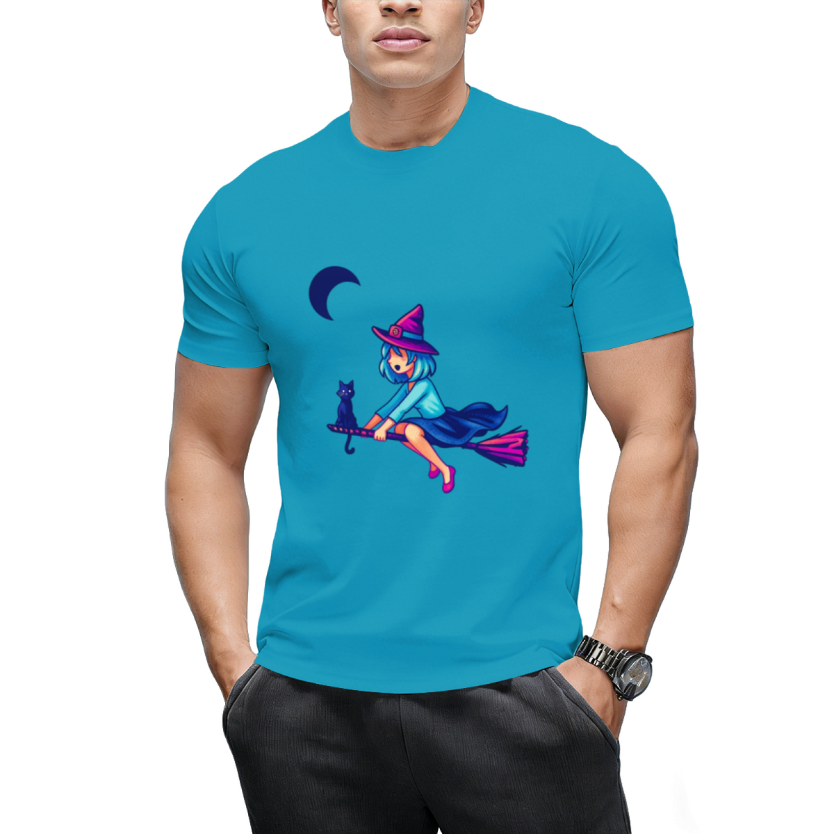 Pixel Witch's First Flight Graphic T-Shirt
