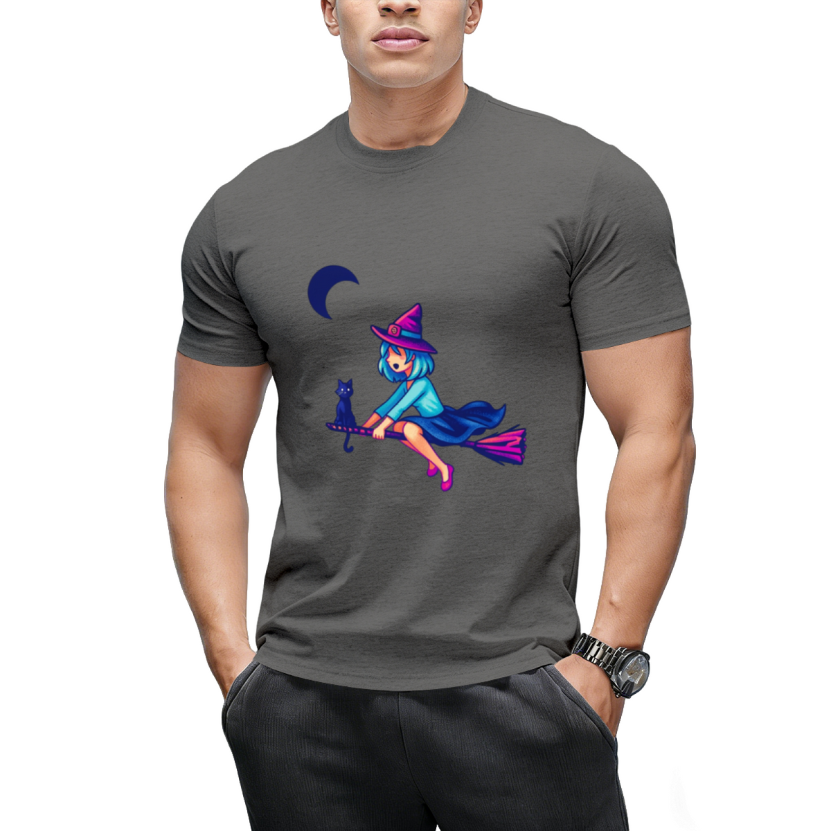 Pixel Witch's First Flight Graphic T-Shirt