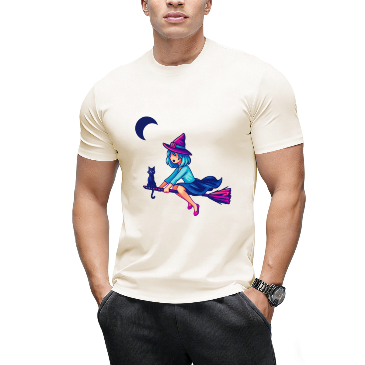 Pixel Witch's First Flight Graphic T-Shirt