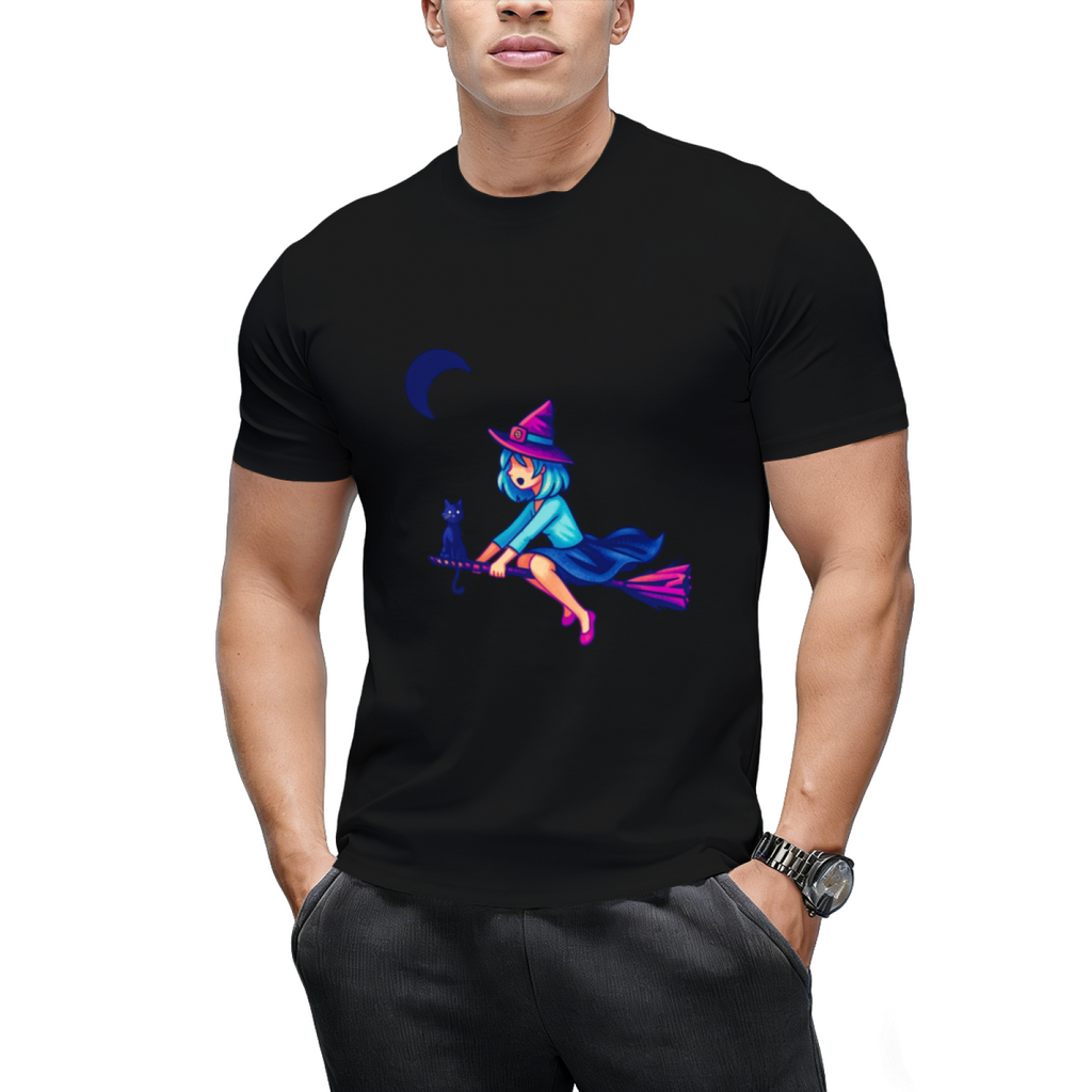 Pixel Witch's First Flight Graphic T-Shirt