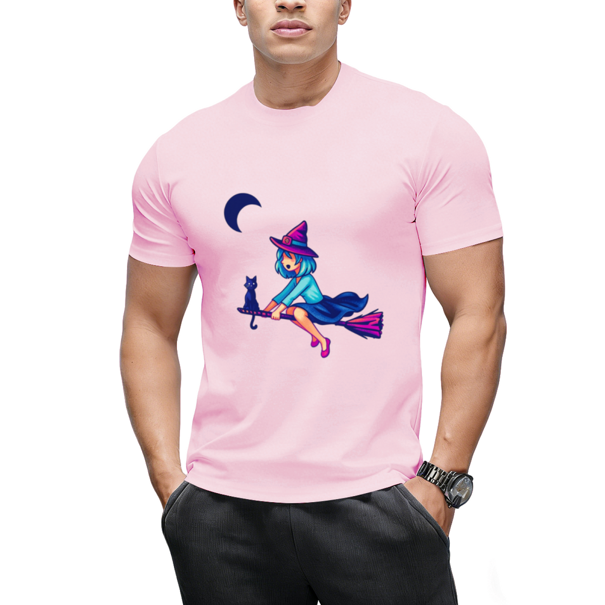 Pixel Witch's First Flight Graphic T-Shirt