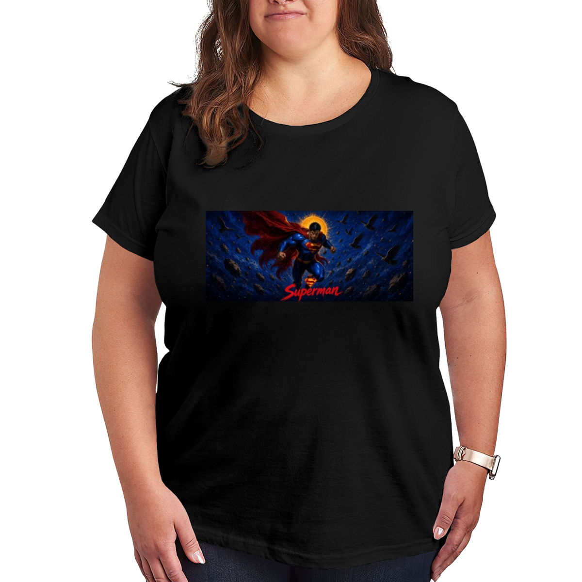 Cosmic Flight Banner Women's T-Shirt for Summer Plans