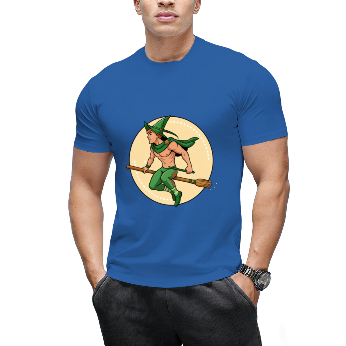 Witch Boy - Green Jade Graphic T-Shirt