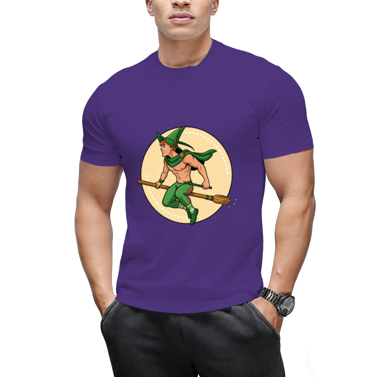 Witch Boy - Green Jade Graphic T-Shirt