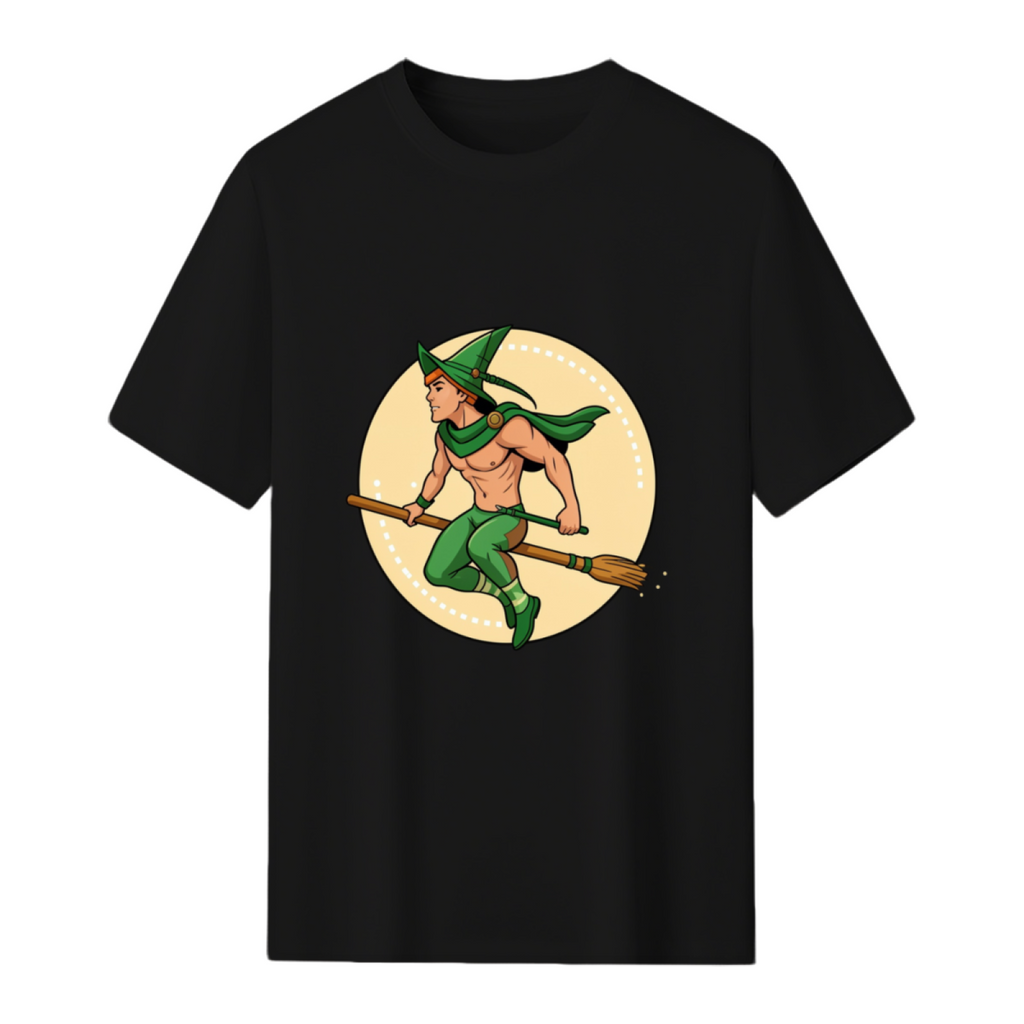 Witch Boy - Green Jade Graphic T-Shirt
