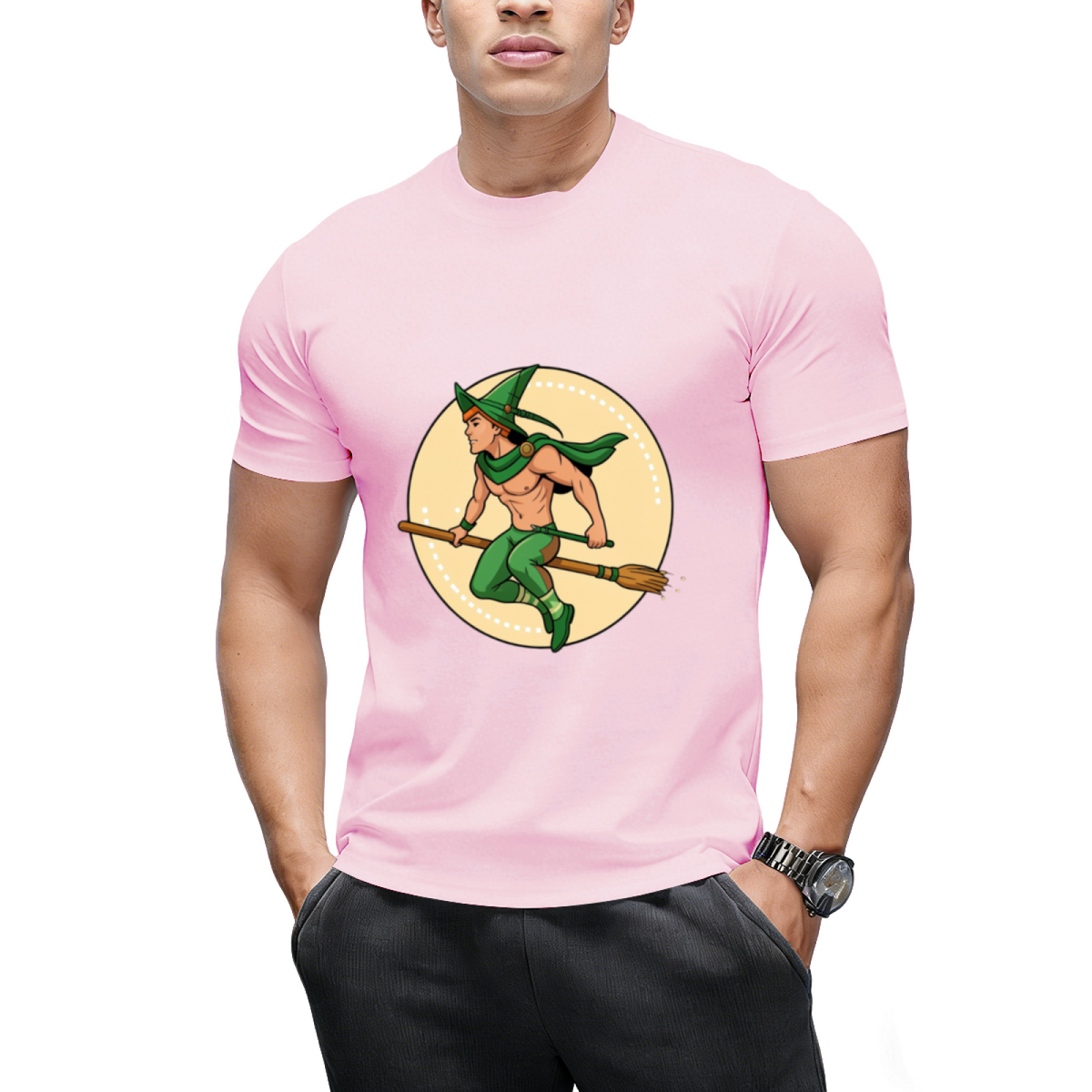Witch Boy - Green Jade Graphic T-Shirt