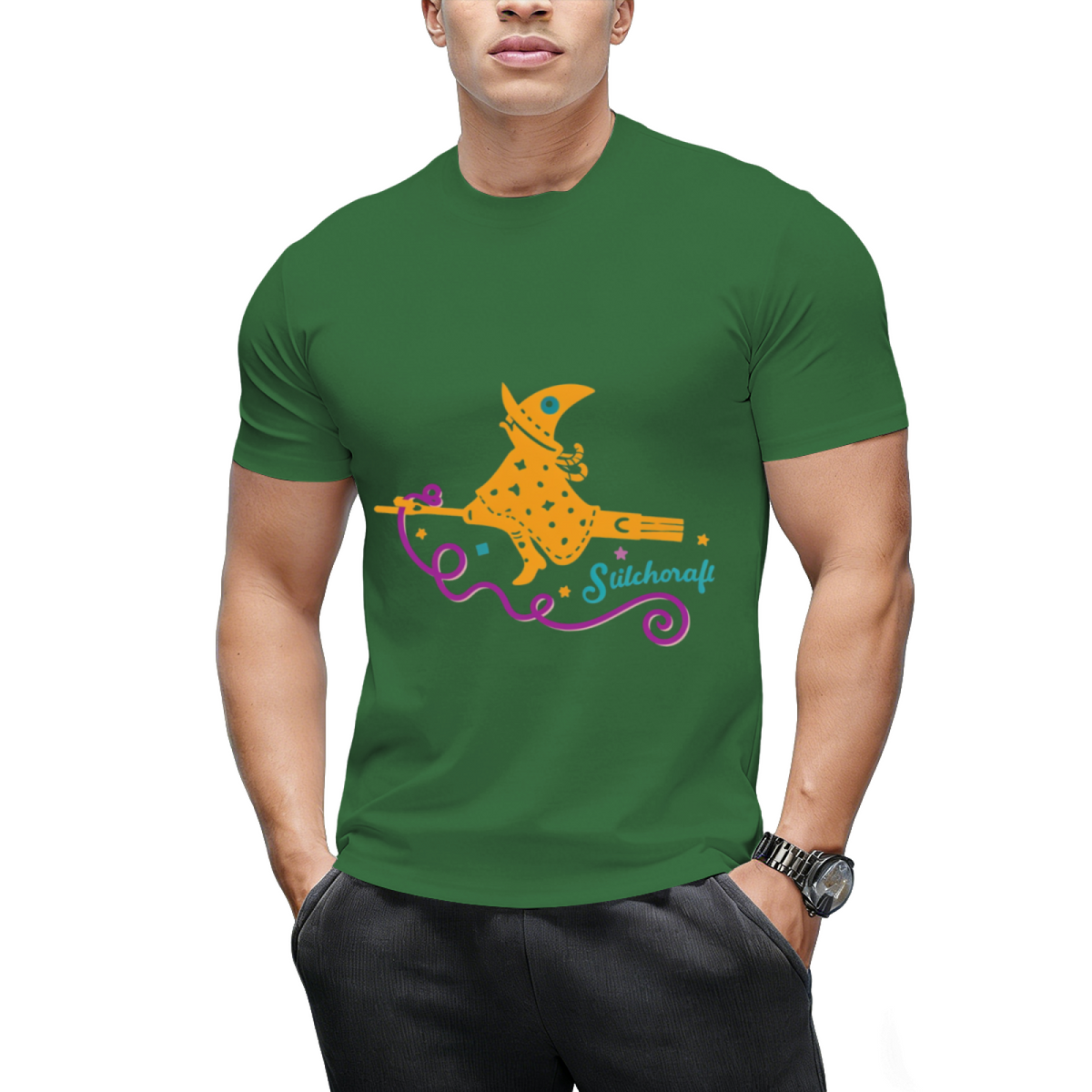 Stitchcraft Seam Ripper Witch Graphic T-Shirt