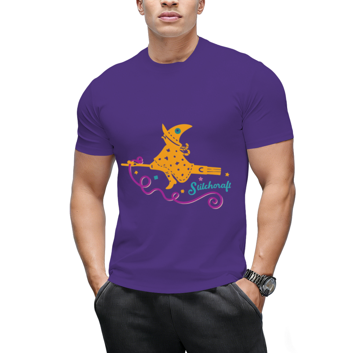 Stitchcraft Seam Ripper Witch Graphic T-Shirt